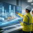 Digital twin proyek industri digunakan oleh tim engineering untuk memantau model virtual fasilitas konstruksi secara presisi dan real time