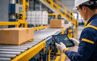 Material handling fasilitas industri untuk mendukung kelancaran distribusi material, efisiensi operasional, dan keamanan kerja di area produksi modern