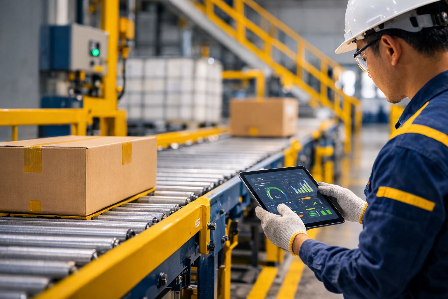 Material handling fasilitas industri untuk mendukung kelancaran distribusi material, efisiensi operasional, dan keamanan kerja di area produksi modern
